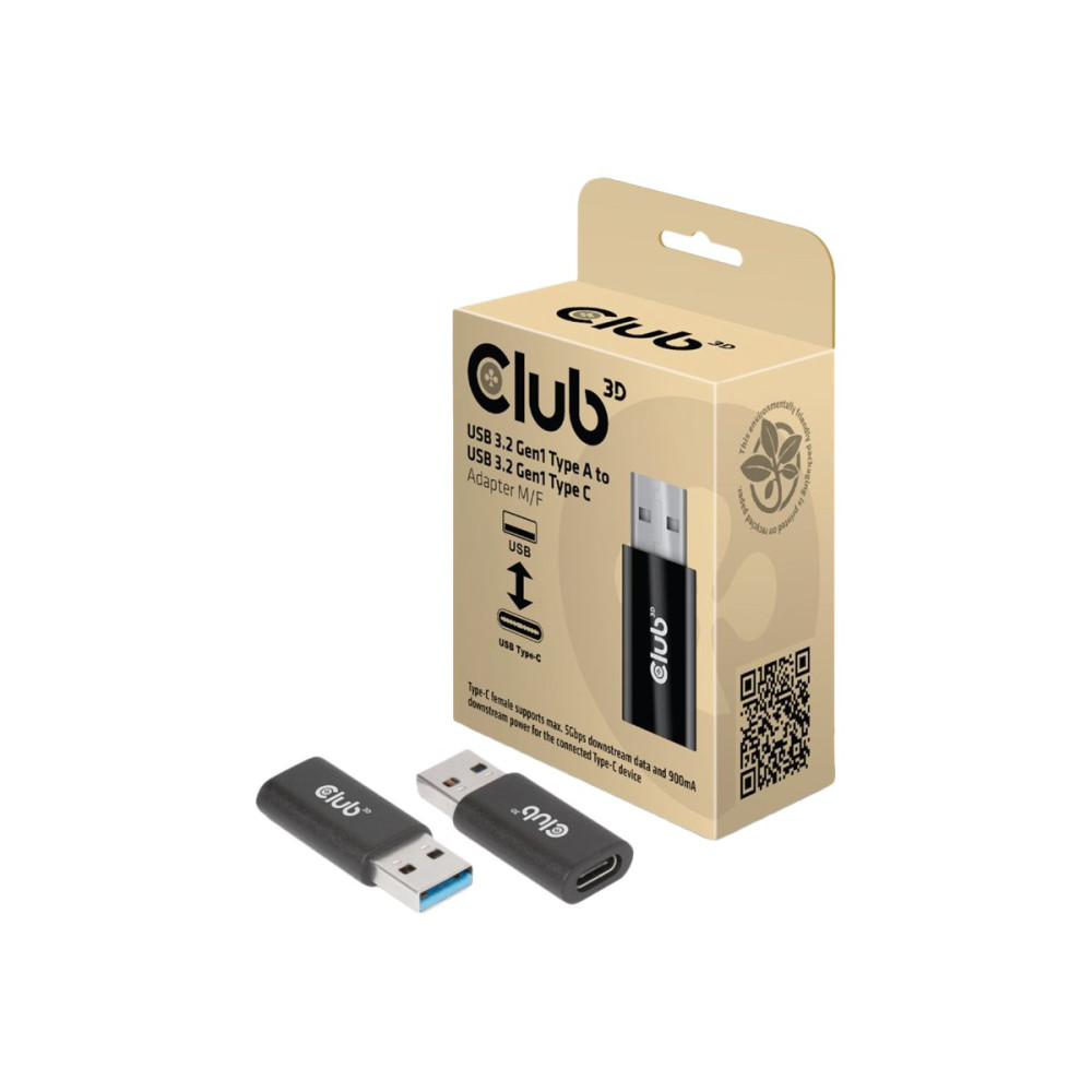 Produktbild för Club 3D - USB typ C-adapter - USB typ A till USB-C