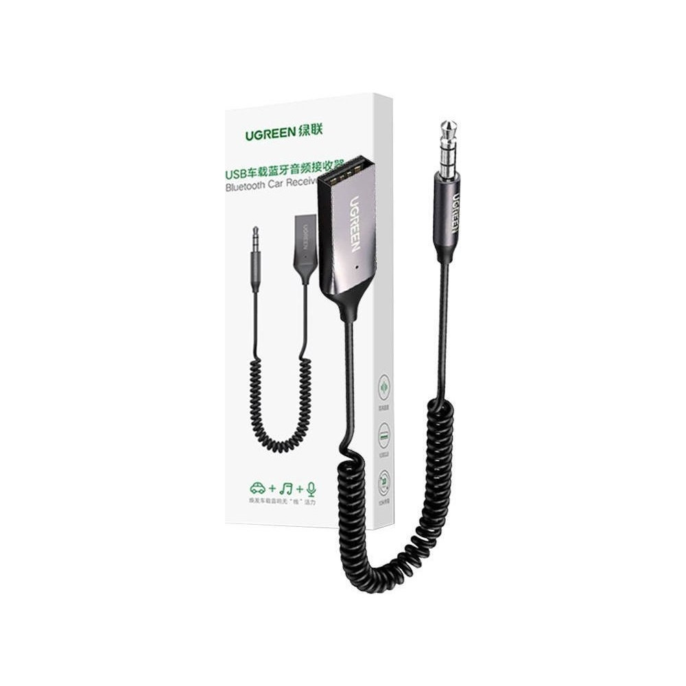 Produktbild för Bluetooth-adapter Ugreen bil Bluetooth-mottagare 70601B (grå...
