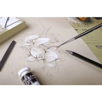 Produktbild för Paint-On block A3 250 g 30 ark brunt/naturpapper, multitekni...