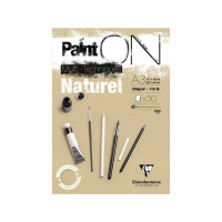 Produktbild för Paint-On block A3 250 g 30 ark brunt/naturpapper, multitekni...