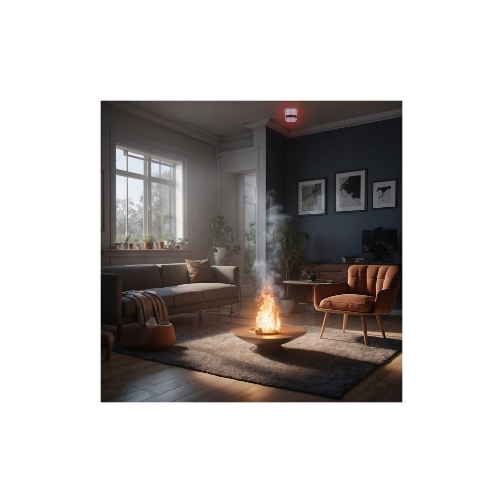Produktbild för Woox Zigbee smart brandvarnare och larm