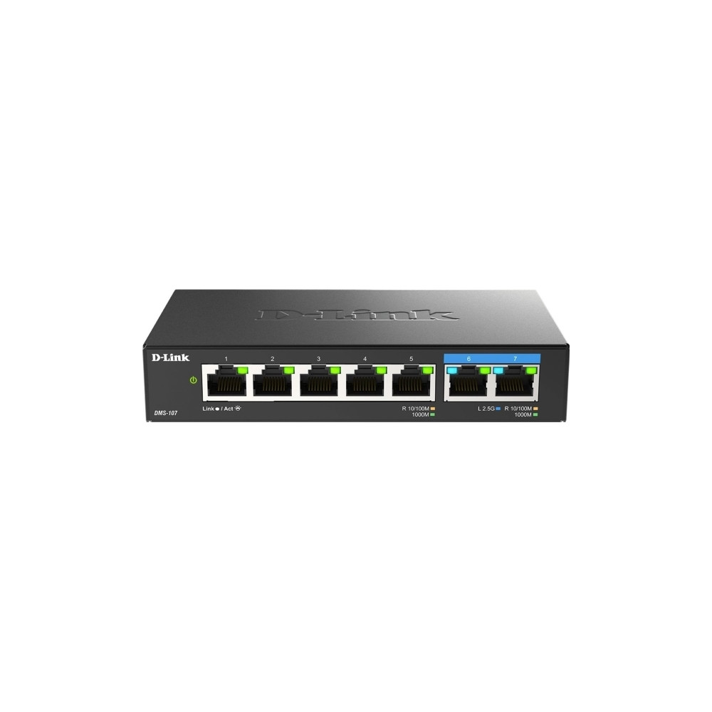 Produktbild för D-Link DMS-107 - switch - 7 portar - ohanterad