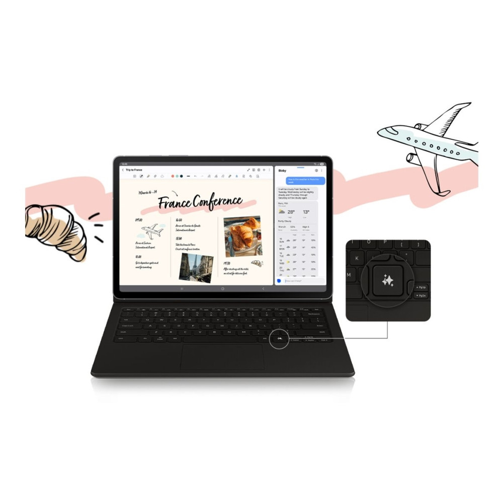 Produktbild för Samsung Galaxy Tab S10 FE - surfplatta - Android - 256 GB - 10.9"
