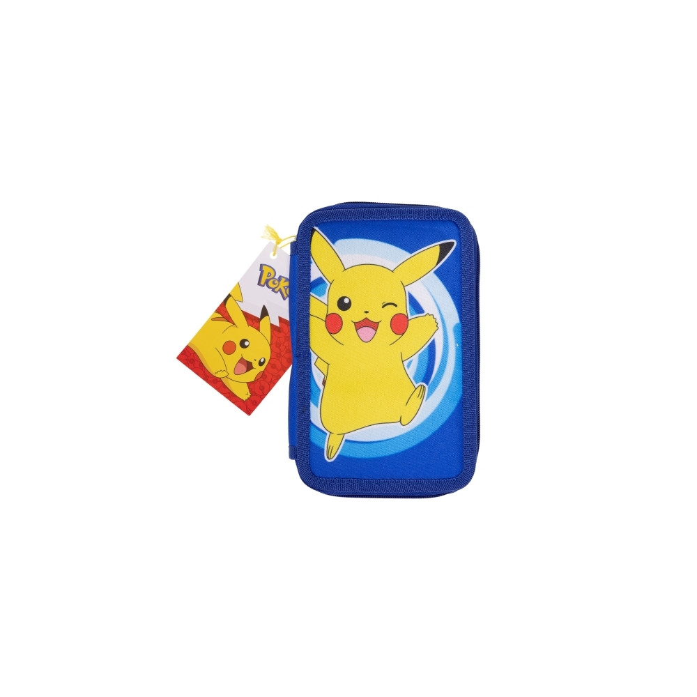 Produktbild för POKÉMON 2-fack fylld pennfodral, 300D polyester, 19,5 x 12,5...