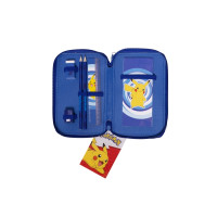 Produktbild för POKÉMON 2-fack fylld pennfodral, 300D polyester, 19,5 x 12,5...