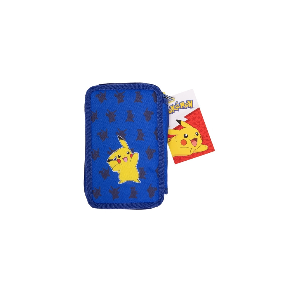 Produktbild för POKÉMON 2-fack fylld pennfodral, 300D polyester, 19,5 x 12,5...