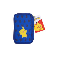 Produktbild för POKÉMON 2-fack fylld pennfodral, 300D polyester, 19,5 x 12,5...