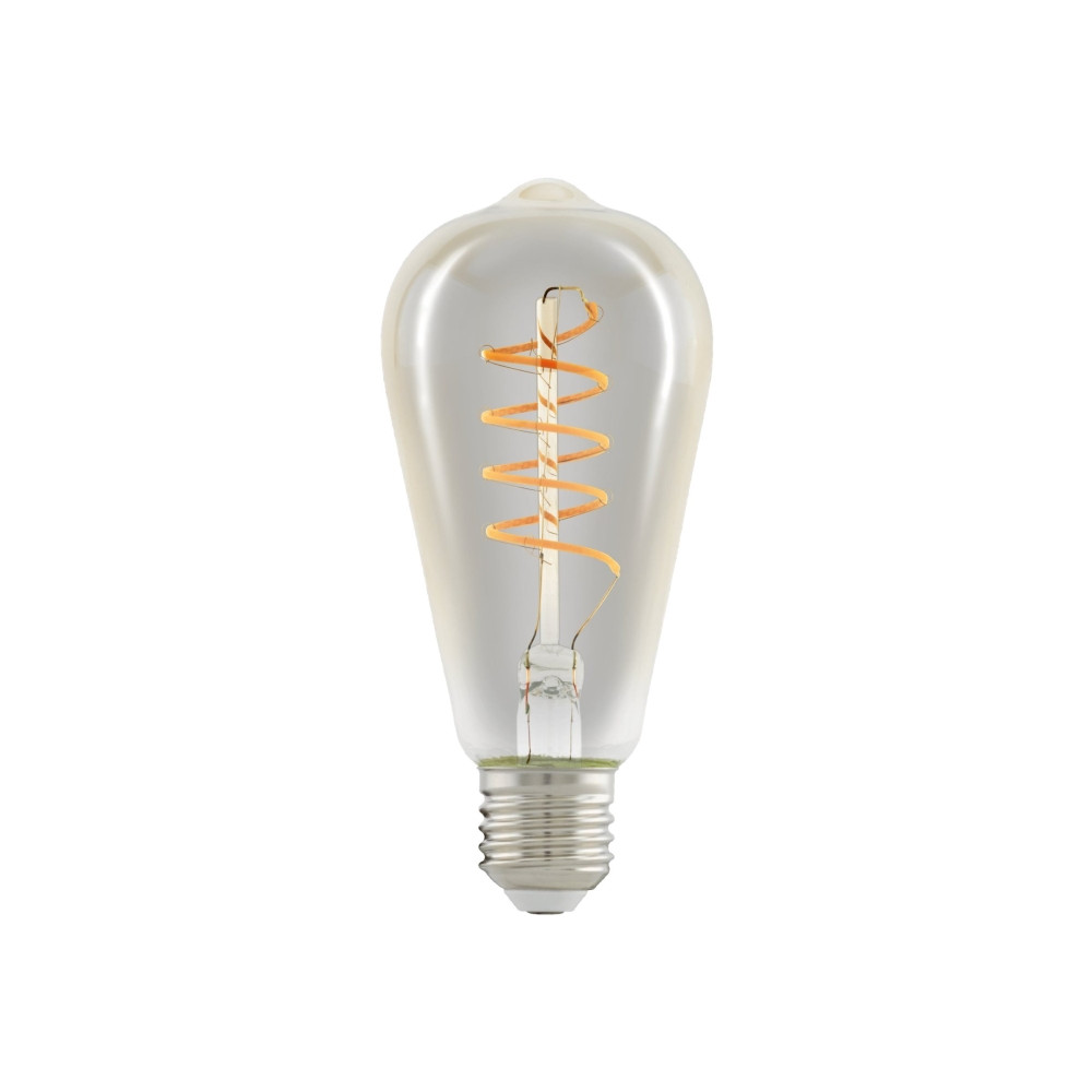 Produktbild för Eglo - LED-glödlampa med filament - form: ST64 - E27 - 4 W - varmt vitt ljus - 2200 K