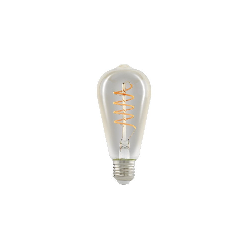 Produktbild för Eglo - LED-glödlampa med filament - form: ST64 - E27 - 4 W - varmt vitt ljus - 2200 K