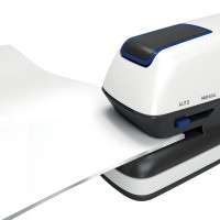 Produktbild för Rexel Optima Grip - elektrisk häftapparat - 20 ark - svart, silver, orange