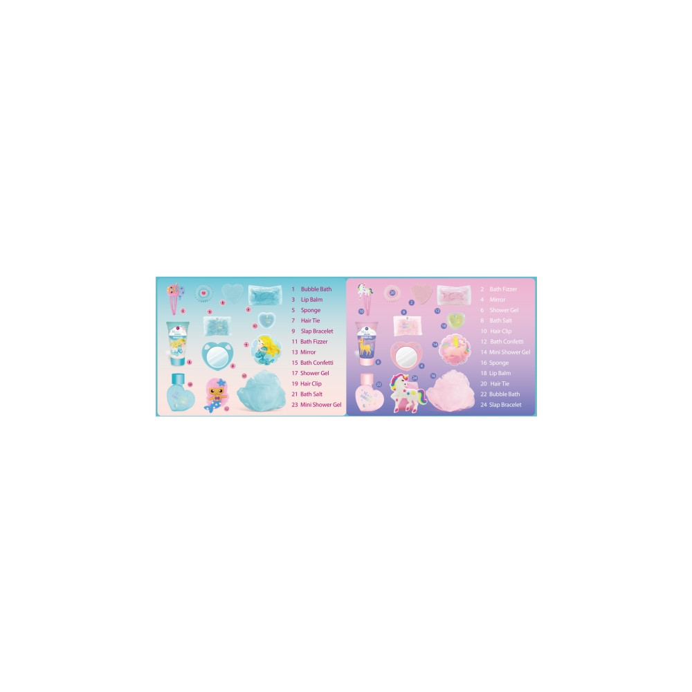 Produktbild för Accentra Kalender MAGISK UNICORN &amp MERMAID diamantform, 2...