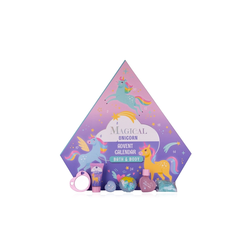 Produktbild för Accentra Kalender MAGISK UNICORN &amp MERMAID diamantform, 2...