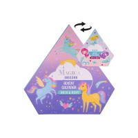 Produktbild för Accentra Kalender MAGISK UNICORN &amp MERMAID diamantform, 2...