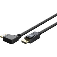 Produktbild för Goobay 77055, 5 m, DisplayPort, DisplayPort, Hankoppling, Ha...