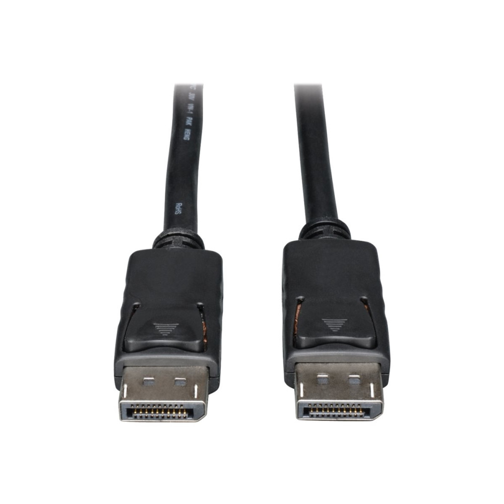 Produktbild för Eaton Tripp Lite Series DisplayPort Cable with Latching Connectors, 4K 60 Hz (M/M), Black, 3 ft. (0.91 m) - DisplayPort-kabel - 91 cm