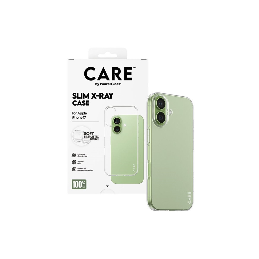 Produktbild för CARE by PanzerGlass X-Ray - baksidesskydd för mobiltelefon
