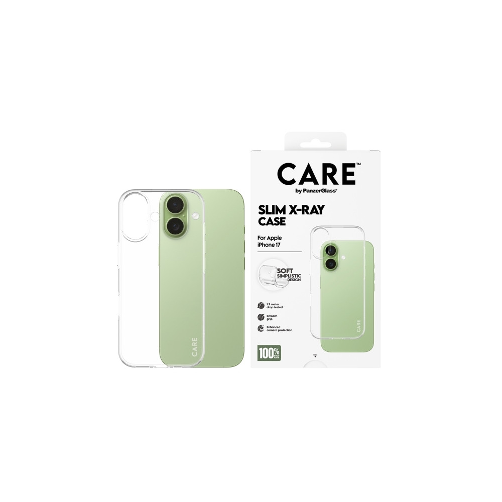 Produktbild för CARE by PanzerGlass X-Ray - baksidesskydd för mobiltelefon
