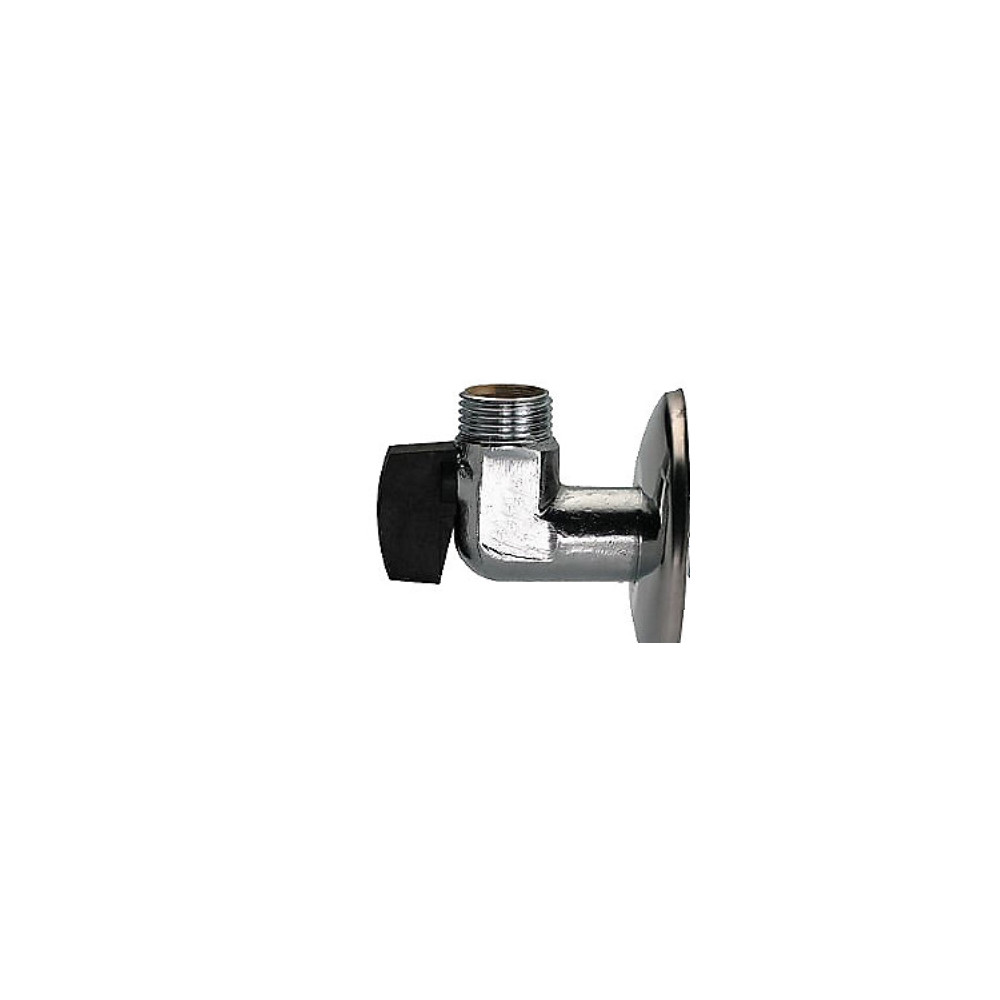 Produktbild för 1/2" kulventil med muff med kontermutter/lutande nippel/ nip...