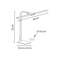 Produktbild för Lampa UNILUX Strata base LED svart