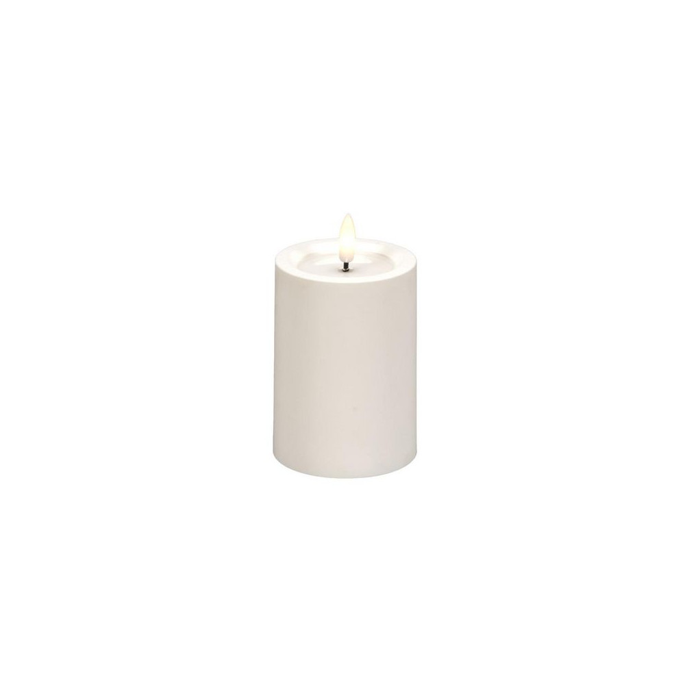 Produktbild för Blockljus KONSTSMIDE LED timer vit 10cm