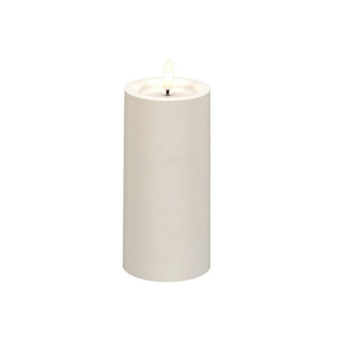 KONSTSMIDE Blockljus KONSTSMIDE LED timer vit 15cm