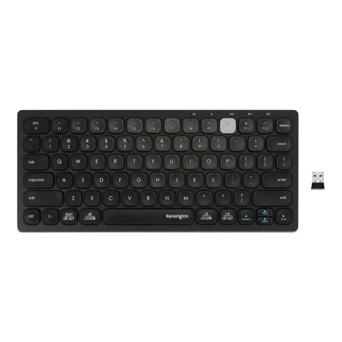 Kensington Computer Products Group Kensington Multi-Device Dual Wireless Compact Keyboard - tangentbord - tysk - svart Inmatningsenhet