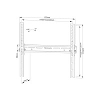 Produktbild för Neomounts WL35-350BL14 monteringssats - för platt panel - svart
