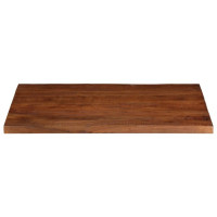 Produktbild för Bordsskiva 90x80x2,5 cm rektangulär massivt återvunnet trä