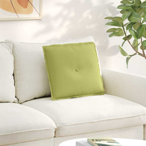 vidaXL Ryggkudde Ljusgrön 50 x 19 x 45 cm tyg
