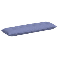 Produktbild för Ryggkudde Jeansblå 160 x 19 x 50 cm tyg