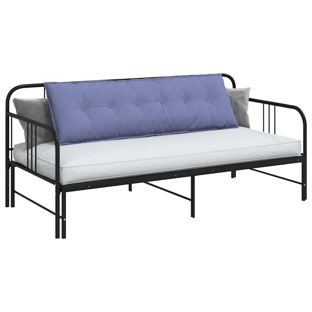 Produktbild för Ryggkudde Jeansblå 160 x 19 x 50 cm tyg