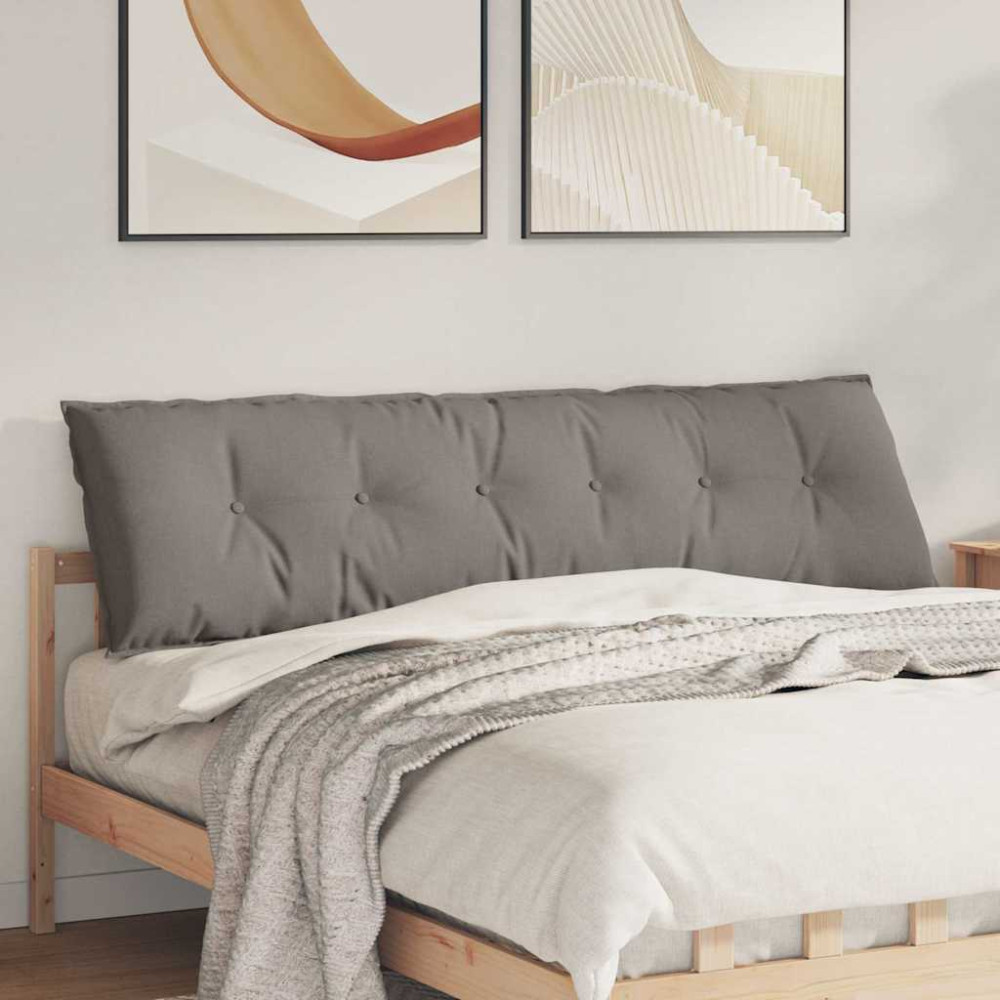Produktbild för Ryggkudde Taupe 180 x 19 x 50 cm tyg