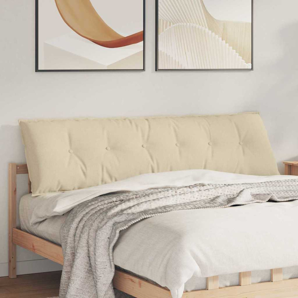 Produktbild för Ryggkudde Kräm 180 x 19 x 50 cm tyg
