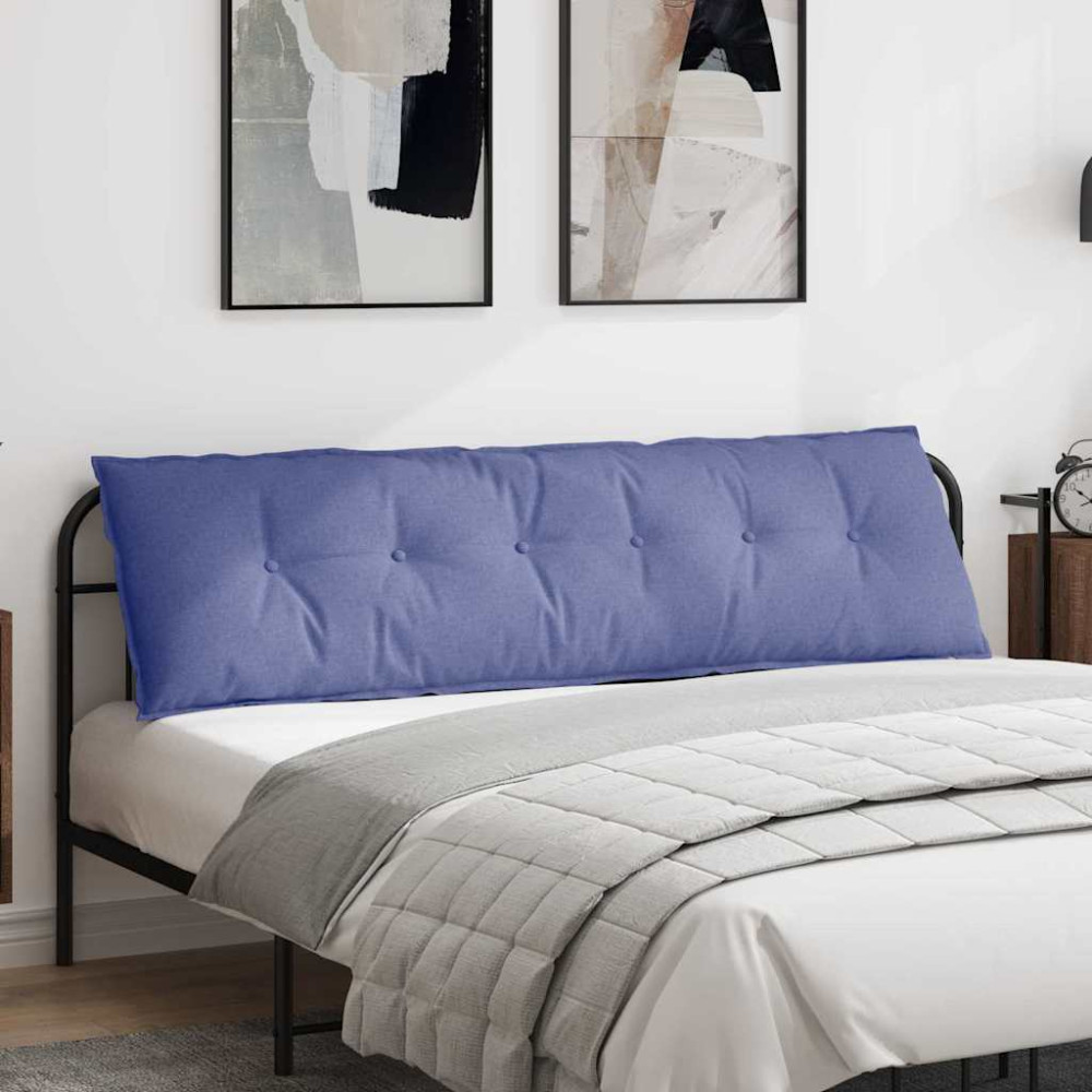 Produktbild för Ryggkudde Jeansblå 180 x 19 x 50 cm tyg