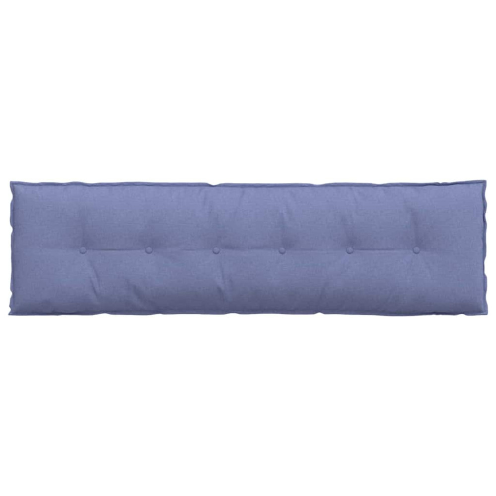 Produktbild för Ryggkudde Jeansblå 180 x 19 x 50 cm tyg