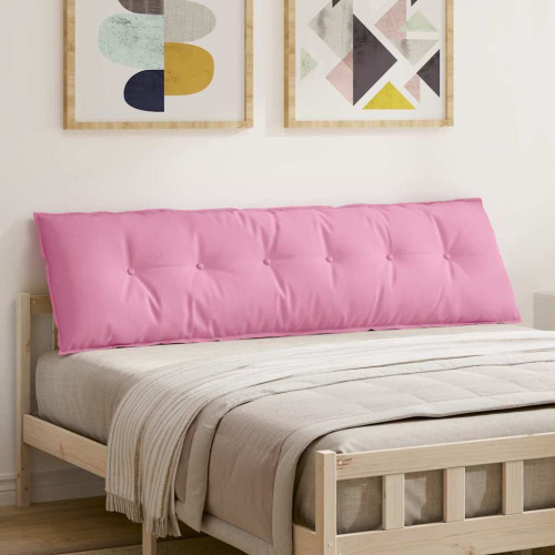 vidaXL Ryggkudde Rosa 180 x 19 x 50 cm tyg
