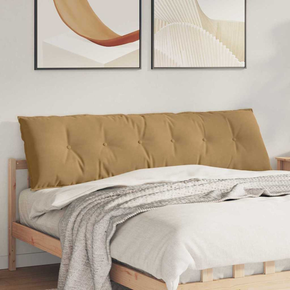 Produktbild för Ryggkudde Brun 180 x 50 cm Kordread tyg