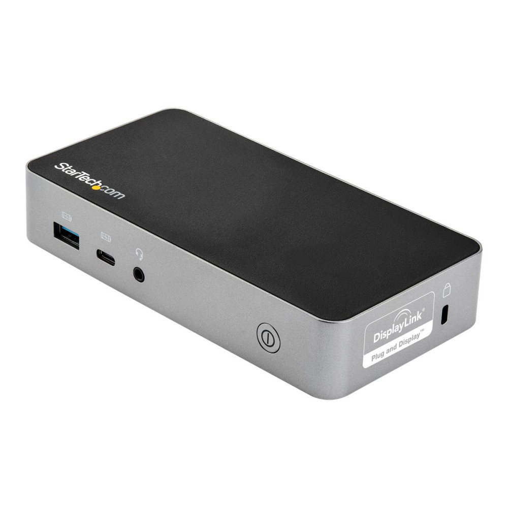 Produktbild för StarTech.com USB-C-dockningsstation ‒ dockningsstation för bärbar dator med dubbelskärm för HDMI 1080p ‒ strömförsörjning på 60 W ‒ 1 st. USB-C, 3 st. USB-A, ethernet ‒ dockningsstation för Dual Video-visning med USB 3.1 Gen 1 Type-C ‒ Mac och Windows - d