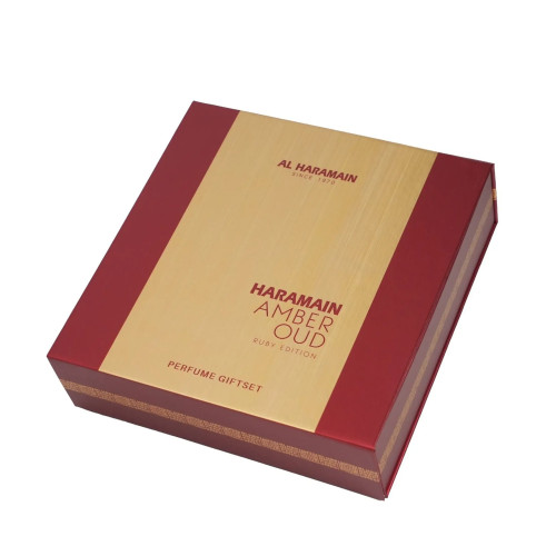 Al Haramain Al Haramain Amber Oud Ruby Edition SET U (EDP 75ml + EDP 30ml + Mist 200ml)