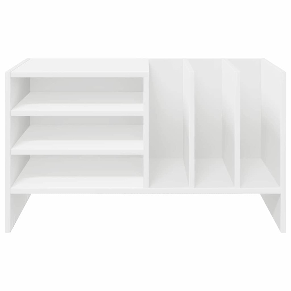 Produktbild för Skivskåp med hylla Vit 78,5 x 35 x 45 cm Konstruerat trä