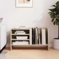Produktbild för Skivskåp med hylla Sonoma-ek 78,5 x 35 x 45 cm Konstruerat trä