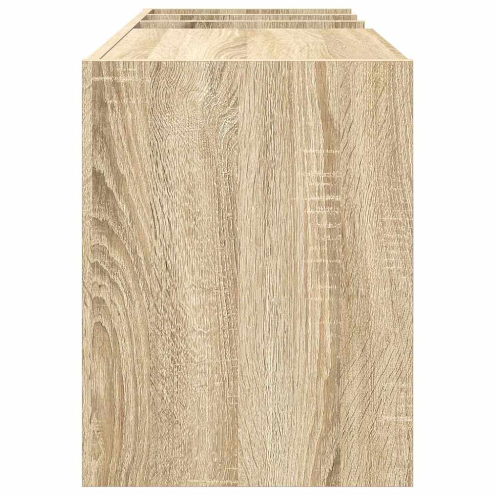 Produktbild för Skivskåp med hylla Sonoma-ek 78,5 x 35 x 45 cm Konstruerat trä