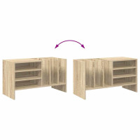 Produktbild för Skivskåp med hylla Sonoma-ek 78,5 x 35 x 45 cm Konstruerat trä