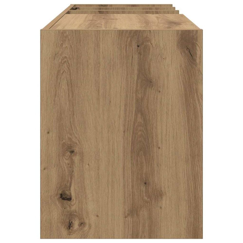 Produktbild för Skivskåp med hylla Artisan Ek 78,5 x 35 x 45 cm Konstruerat trä