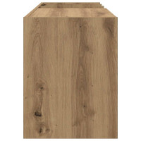 Produktbild för Skivskåp med hylla Artisan Ek 78,5 x 35 x 45 cm Konstruerat trä