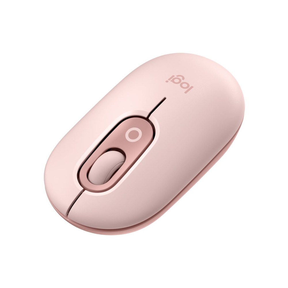 Produktbild för Logitech POP - mus - anpassningsbar emoji - Bluetooth 5.1 LE - rosa