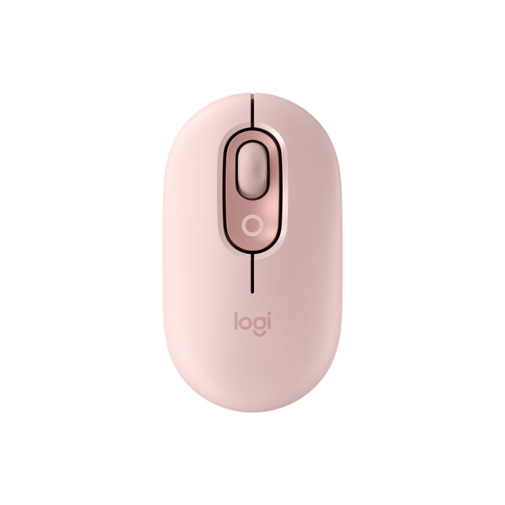 Produktbild för Logitech POP - mus - anpassningsbar emoji - Bluetooth 5.1 LE - rosa