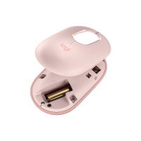 Produktbild för Logitech POP - mus - anpassningsbar emoji - Bluetooth 5.1 LE - rosa