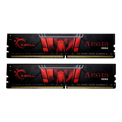G.Skill G.Skill AEGIS - DDR4 - sats - 16 GB: 2 x 8 GB - DIMM 288-pin - 3000 MHz / PC4-24000 - ej buffrad