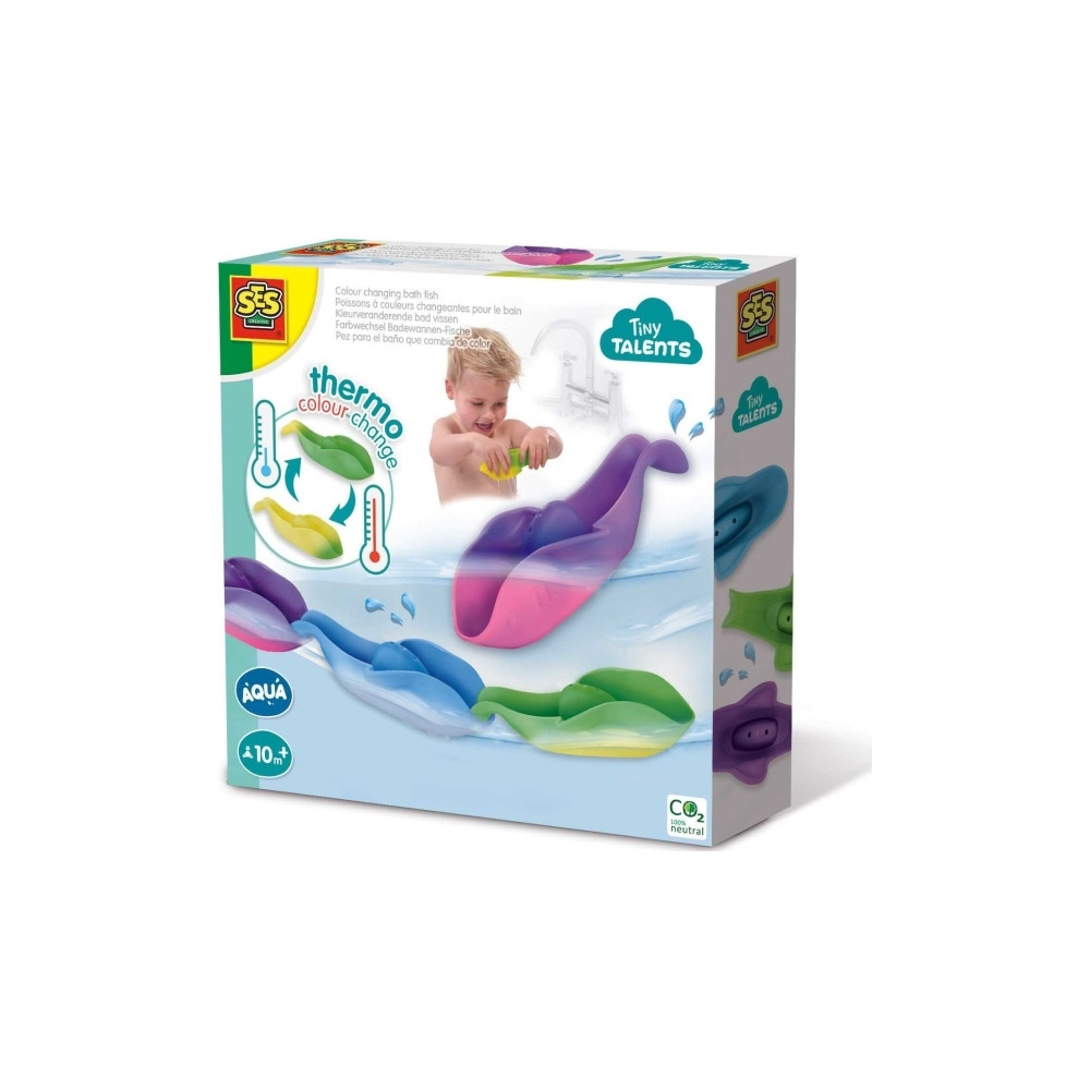 Produktbild för SES Creative Tiny Talents Colour changing bath fish, Badleks...